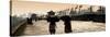 China 10MKm2 Collection - Walk on the City Walls at Sunset - Xi'an City-Philippe Hugonnard-Stretched Canvas