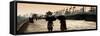 China 10MKm2 Collection - Walk on the City Walls at Sunset - Xi'an City-Philippe Hugonnard-Framed Stretched Canvas