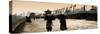 China 10MKm2 Collection - Walk on the City Walls at Sunset - Xi'an City-Philippe Hugonnard-Stretched Canvas