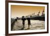 China 10MKm2 Collection - Walk on the City Walls at sunset - Xi'an City-Philippe Hugonnard-Framed Photographic Print