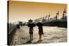 China 10MKm2 Collection - Walk on the City Walls at sunset - Xi'an City-Philippe Hugonnard-Stretched Canvas