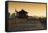 China 10MKm2 Collection - Walk on the City Walls at sunset - Xi'an City-Philippe Hugonnard-Framed Stretched Canvas