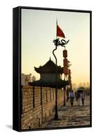 China 10MKm2 Collection - Walk on the City Walls at sunset - Xi'an City-Philippe Hugonnard-Framed Stretched Canvas