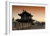 China 10MKm2 Collection - Walk on the City Walls at sunset - Xi'an City-Philippe Hugonnard-Framed Photographic Print