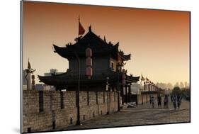 China 10MKm2 Collection - Walk on the City Walls at sunset - Xi'an City-Philippe Hugonnard-Mounted Photographic Print