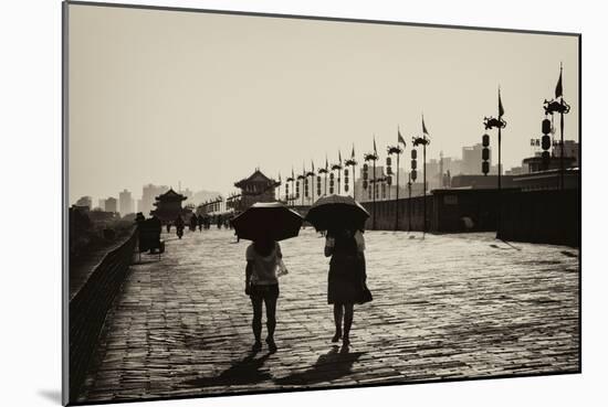 China 10MKm2 Collection - Walk on the City Walls at sunset - Xi'an City-Philippe Hugonnard-Mounted Photographic Print