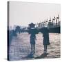 China 10MKm2 Collection - Walk on the City Walls at sunset - Xi'an City-Philippe Hugonnard-Stretched Canvas