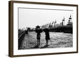 China 10MKm2 Collection - Walk on the City Walls at sunset - Xi'an City-Philippe Hugonnard-Framed Photographic Print