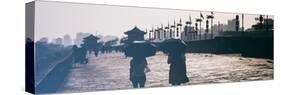 China 10MKm2 Collection - Walk on the City Walls - Xi'an City-Philippe Hugonnard-Stretched Canvas