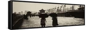 China 10MKm2 Collection - Walk on the City Walls - Xi'an City-Philippe Hugonnard-Framed Stretched Canvas