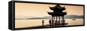 China 10MKm2 Collection - Water Pavilion at sunset-Philippe Hugonnard-Framed Stretched Canvas