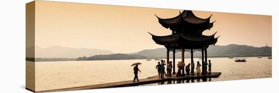 China 10MKm2 Collection - Water Pavilion at sunset-Philippe Hugonnard-Stretched Canvas