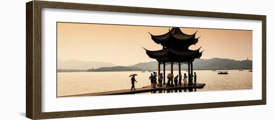 China 10MKm2 Collection - Water Pavilion at sunset-Philippe Hugonnard-Framed Photographic Print