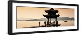 China 10MKm2 Collection - Water Pavilion at sunset-Philippe Hugonnard-Framed Photographic Print