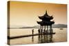 China 10MKm2 Collection - Water Pavilion at sunset-Philippe Hugonnard-Stretched Canvas