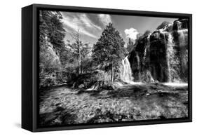 China 10MKm2 Collection - Waterfalls in the Jiuzhaigou National Park-Philippe Hugonnard-Framed Stretched Canvas