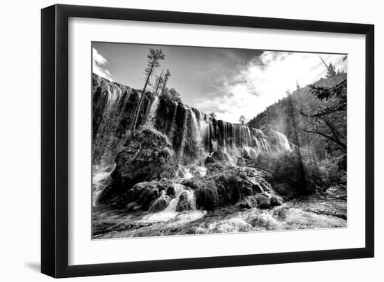 China 10MKm2 Collection - Waterfalls in the Jiuzhaigou National Park-Philippe Hugonnard-Framed Photographic Print