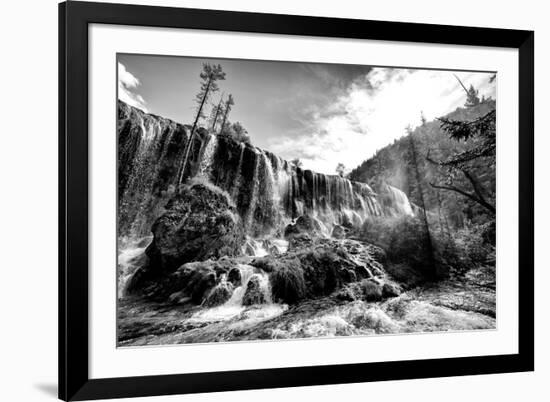 China 10MKm2 Collection - Waterfalls in the Jiuzhaigou National Park-Philippe Hugonnard-Framed Photographic Print