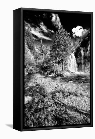 China 10MKm2 Collection - Waterfalls in the Jiuzhaigou National Park-Philippe Hugonnard-Framed Stretched Canvas