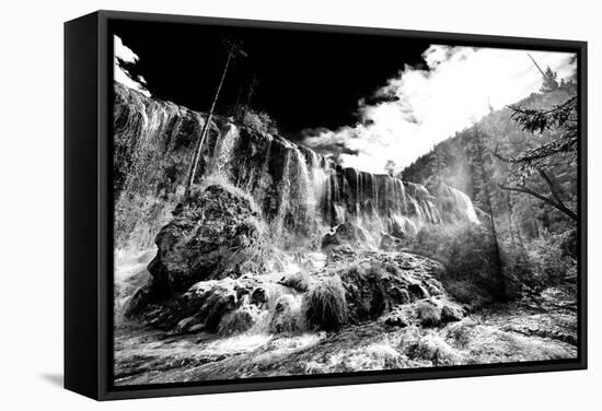 China 10MKm2 Collection - Waterfalls in the Jiuzhaigou National Park-Philippe Hugonnard-Framed Stretched Canvas