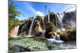 China 10MKm2 Collection - Waterfalls in the Jiuzhaigou National Park-Philippe Hugonnard-Mounted Photographic Print