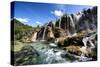 China 10MKm2 Collection - Waterfalls in the Jiuzhaigou National Park-Philippe Hugonnard-Stretched Canvas