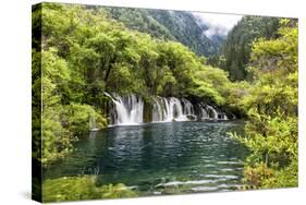 China 10MKm2 Collection - Waterfalls in the Jiuzhaigou National Park-Philippe Hugonnard-Stretched Canvas