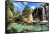 China 10MKm2 Collection - Waterfalls in the Jiuzhaigou National Park-Philippe Hugonnard-Framed Stretched Canvas