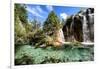 China 10MKm2 Collection - Waterfalls in the Jiuzhaigou National Park-Philippe Hugonnard-Framed Photographic Print