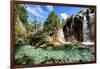 China 10MKm2 Collection - Waterfalls in the Jiuzhaigou National Park-Philippe Hugonnard-Framed Photographic Print