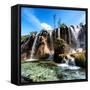 China 10MKm2 Collection - Waterfalls in the Jiuzhaigou National Park-Philippe Hugonnard-Framed Stretched Canvas