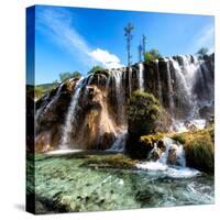 China 10MKm2 Collection - Waterfalls in the Jiuzhaigou National Park-Philippe Hugonnard-Stretched Canvas