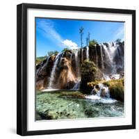 China 10MKm2 Collection - Waterfalls in the Jiuzhaigou National Park-Philippe Hugonnard-Framed Photographic Print