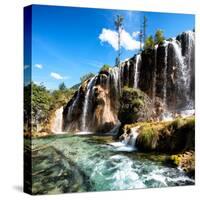 China 10MKm2 Collection - Waterfalls in the Jiuzhaigou National Park-Philippe Hugonnard-Stretched Canvas