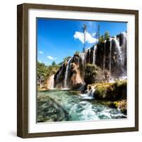 China 10MKm2 Collection - Waterfalls in the Jiuzhaigou National Park-Philippe Hugonnard-Framed Photographic Print