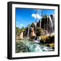 China 10MKm2 Collection - Waterfalls in the Jiuzhaigou National Park-Philippe Hugonnard-Framed Photographic Print