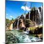 China 10MKm2 Collection - Waterfalls in the Jiuzhaigou National Park-Philippe Hugonnard-Mounted Photographic Print