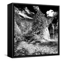 China 10MKm2 Collection - Waterfalls in the Jiuzhaigou National Park-Philippe Hugonnard-Framed Stretched Canvas