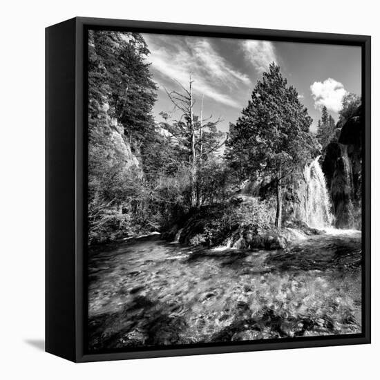 China 10MKm2 Collection - Waterfalls in the Jiuzhaigou National Park-Philippe Hugonnard-Framed Stretched Canvas