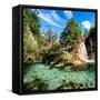 China 10MKm2 Collection - Waterfalls in the Jiuzhaigou National Park-Philippe Hugonnard-Framed Stretched Canvas