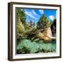 China 10MKm2 Collection - Waterfalls in the Jiuzhaigou National Park-Philippe Hugonnard-Framed Photographic Print