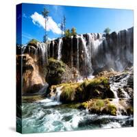 China 10MKm2 Collection - Waterfalls in the Jiuzhaigou National Park-Philippe Hugonnard-Stretched Canvas