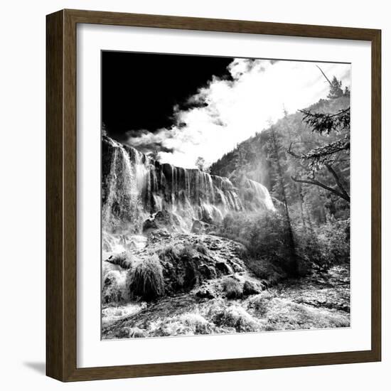 China 10MKm2 Collection - Waterfalls in the Jiuzhaigou National Park-Philippe Hugonnard-Framed Photographic Print