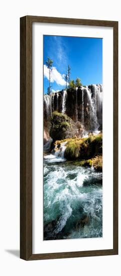 China 10MKm2 Collection - Waterfalls in the Jiuzhaigou National Park-Philippe Hugonnard-Framed Photographic Print