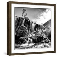 China 10MKm2 Collection - Waterfalls in the Jiuzhaigou National Park-Philippe Hugonnard-Framed Photographic Print