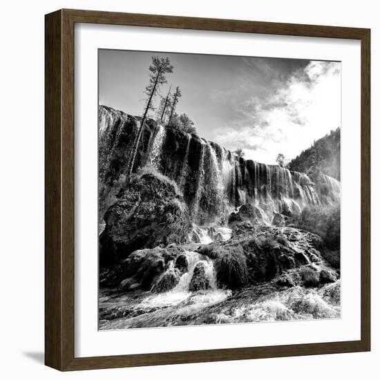 China 10MKm2 Collection - Waterfalls in the Jiuzhaigou National Park-Philippe Hugonnard-Framed Photographic Print