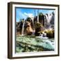 China 10MKm2 Collection - Waterfalls in the Jiuzhaigou National Park-Philippe Hugonnard-Framed Photographic Print