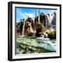 China 10MKm2 Collection - Waterfalls in the Jiuzhaigou National Park-Philippe Hugonnard-Framed Photographic Print