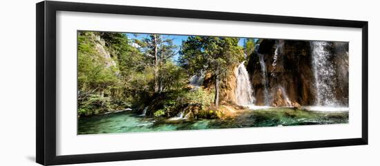 China 10MKm2 Collection - Waterfalls in the Jiuzhaigou National Park-Philippe Hugonnard-Framed Photographic Print