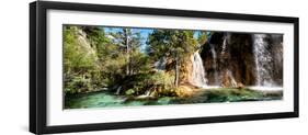 China 10MKm2 Collection - Waterfalls in the Jiuzhaigou National Park-Philippe Hugonnard-Framed Photographic Print